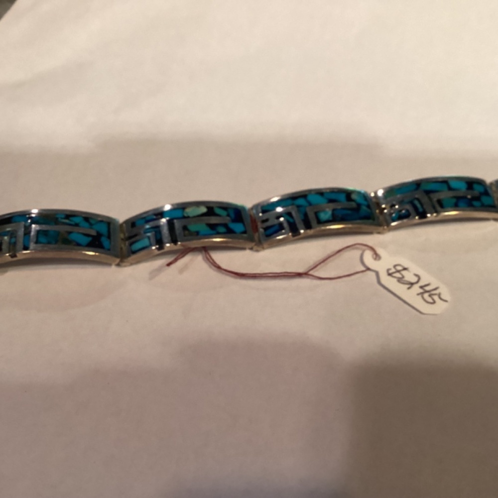 Turquoise BRACELET. Sterling stunning design. Must see - Picture 4 of 12